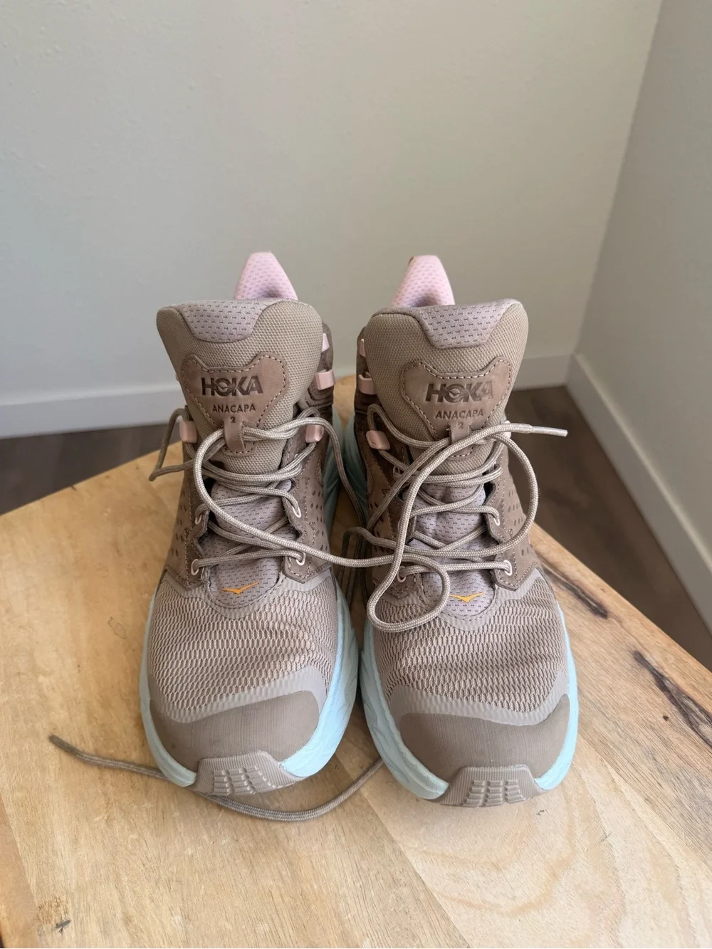Hoka Anacapa 2 Mid GTX dune ice hiking boots 10